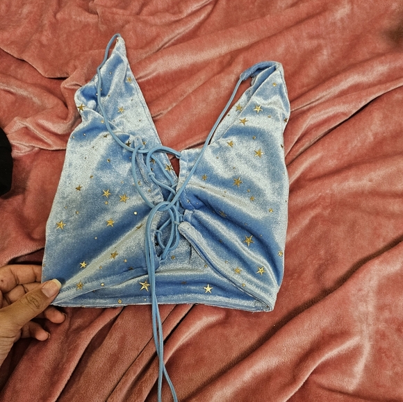 Blue Starry Corset Top - Picture 3 of 3